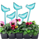 Maxbell 5x Bird Shaped Plant Watering Globes Planter Indoor Plants Automatic Waterer Blue
