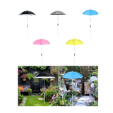 Maxbell Plant Shade for Garden Beds Lightweight Sun Protection Shade Cover for Patio Black Umbrella