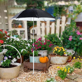 Maxbell Plant Shade for Garden Beds Lightweight Sun Protection Shade Cover for Patio Black Umbrella