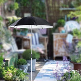 Maxbell Plant Shade for Garden Beds Lightweight Sun Protection Shade Cover for Patio Black Umbrella