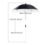 Maxbell Plant Shade for Garden Beds Lightweight Sun Protection Shade Cover for Patio Black Umbrella
