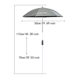 Maxbell Plant Shade for Garden Beds Lightweight Sun Protection Shade Cover for Patio Silver Umbrella