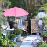 Maxbell Plant Shade for Garden Beds Lightweight Sun Protection Shade Cover for Patio Pink Umbrella