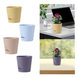 Maxbell Self Watering Pot Decorative Flowerpot for Household Living Room Houseplants Khaki