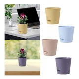 Maxbell Self Watering Pot Decorative Flowerpot for Household Living Room Houseplants Khaki