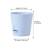 Maxbell Self Watering Pot Decorative Flowerpot for Household Living Room Houseplants Blue