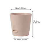 Maxbell Self Watering Pot Decorative Flowerpot for Household Living Room Houseplants Pink