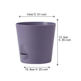 Maxbell Self Watering Pot Decorative Flowerpot for Household Living Room Houseplants Purple