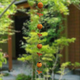 Maxbell Rain Chain for Gutters Hanging Iron Rainwater Catcher for Yard Outdoor House