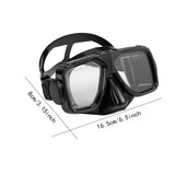 Maxbell Diving Mask Equipment Snorkeling Goggle for Swimming Water Sports Snorkeling black