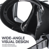 Maxbell Diving Mask Equipment Snorkeling Goggle for Swimming Water Sports Snorkeling black