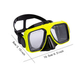 Maxbell Diving Mask Equipment Snorkeling Goggle for Swimming Water Sports Snorkeling yellow