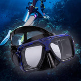 Maxbell Diving Mask Equipment Snorkeling Goggle for Swimming Water Sports Snorkeling clear blue