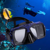Maxbell Diving Mask Equipment Snorkeling Goggle for Swimming Water Sports Snorkeling clear blue