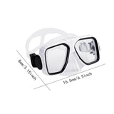 Maxbell Anti Fog Wide View Professional Diving Mask for Diving Swimming Water Sports white