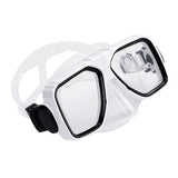 Maxbell Anti Fog Wide View Professional Diving Mask for Diving Swimming Water Sports white