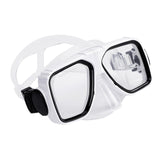 Maxbell Anti Fog Wide View Professional Diving Mask for Diving Swimming Water Sports white