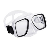 Maxbell Anti Fog Wide View Professional Diving Mask for Diving Swimming Water Sports white