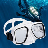 Maxbell Anti Fog Wide View Professional Diving Mask for Diving Swimming Water Sports white