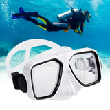 Maxbell Anti Fog Wide View Professional Diving Mask for Diving Swimming Water Sports white