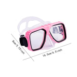 Maxbell Anti Fog Wide View Professional Diving Mask for Diving Swimming Water Sports pink