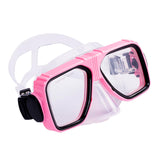 Maxbell Anti Fog Wide View Professional Diving Mask for Diving Swimming Water Sports pink