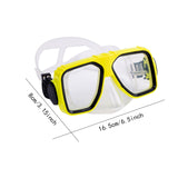 Maxbell Anti Fog Wide View Professional Diving Mask for Diving Swimming Water Sports yellow