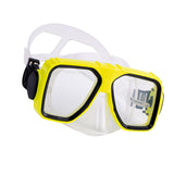 Maxbell Anti Fog Wide View Professional Diving Mask for Diving Swimming Water Sports yellow