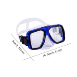 Maxbell Anti Fog Wide View Professional Diving Mask for Diving Swimming Water Sports clear blue