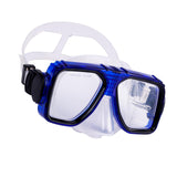 Maxbell Anti Fog Wide View Professional Diving Mask for Diving Swimming Water Sports clear blue