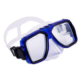 Maxbell Anti Fog Wide View Professional Diving Mask for Diving Swimming Water Sports clear blue