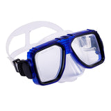 Maxbell Anti Fog Wide View Professional Diving Mask for Diving Swimming Water Sports clear blue