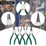 Maxbell 4x Snap Ring Pliers Set 7" Multipurpose Spring Loaded Retaining Removal Tool