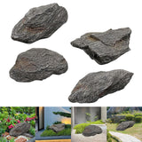 Maxbell Aquarium Mountain View Stone Fish Tank Decor for Lawn Garden Micro Landscape 45x19x22cm