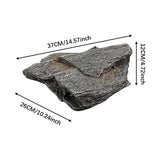 Maxbell Aquarium Mountain View Stone Fish Tank Decor for Lawn Garden Micro Landscape 37x26x12cm