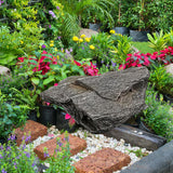Maxbell Aquarium Mountain View Stone Fish Tank Decor for Lawn Garden Micro Landscape 37x26x12cm