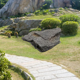 Maxbell Aquarium Mountain View Stone Fish Tank Decor for Lawn Garden Micro Landscape 37x26x12cm