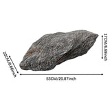 Maxbell Aquarium Mountain View Stone Fish Tank Decor for Lawn Garden Micro Landscape 53x22x17cm