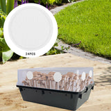 Maxbell 24 Pieces Monotub Adhesive Filter disks Mushroom Cultivation Monotub Filters