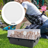 Maxbell 24 Pieces Monotub Adhesive Filter disks Mushroom Cultivation Monotub Filters