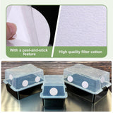 Maxbell 24 Pieces Monotub Adhesive Filter disks Mushroom Cultivation Monotub Filters