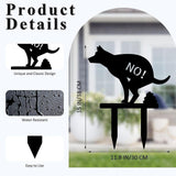 Maxbell No Pooping Yard Sign Weatherproof Yard Art Decor for Indoor Pathway Backyard