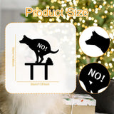 Maxbell No Pooping Yard Sign Weatherproof Yard Art Decor for Indoor Pathway Backyard