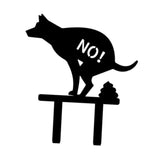 Maxbell No Pooping Yard Sign Weatherproof Yard Art Decor for Indoor Pathway Backyard