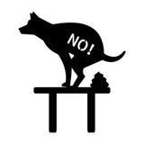 Maxbell No Pooping Yard Sign Weatherproof Yard Art Decor for Indoor Pathway Backyard