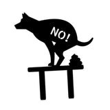 Maxbell No Pooping Yard Sign Weatherproof Yard Art Decor for Indoor Pathway Backyard