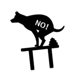 Maxbell No Pooping Yard Sign Weatherproof Yard Art Decor for Indoor Pathway Backyard