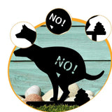 Maxbell No Pooping Yard Sign Weatherproof Yard Art Decor for Indoor Pathway Backyard