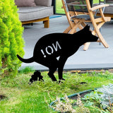 Maxbell No Pooping Yard Sign Weatherproof Yard Art Decor for Indoor Pathway Backyard