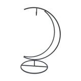 Maxbell Metal Moon Shaped Stand Holder Sturdy 9.6inch Tall Accessory Multifunctional